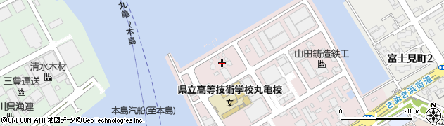 香川県丸亀市港町周辺の地図