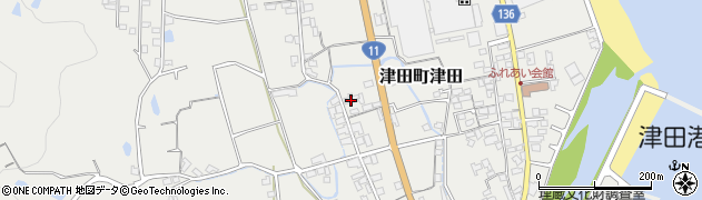 香川県さぬき市津田町津田2548周辺の地図