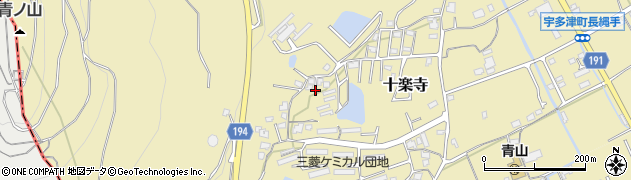 香川県宇多津町（綾歌郡）十楽寺周辺の地図