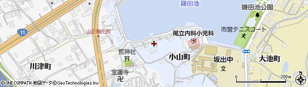 香川県坂出市小山町周辺の地図