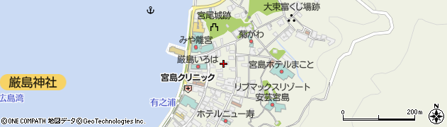 広島県廿日市市宮島町北之町東表周辺の地図