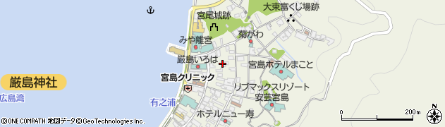 広島県廿日市市宮島町（北之町東表）周辺の地図