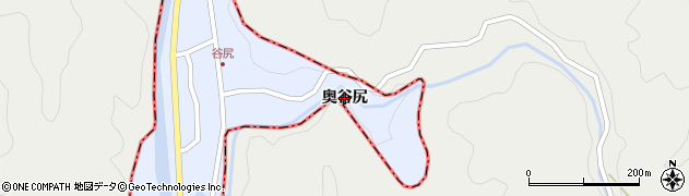 広島県大竹市栗谷町（奥谷尻）周辺の地図