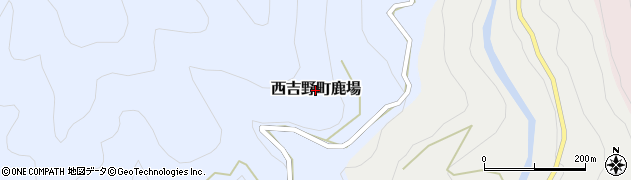 奈良県五條市西吉野町鹿場周辺の地図