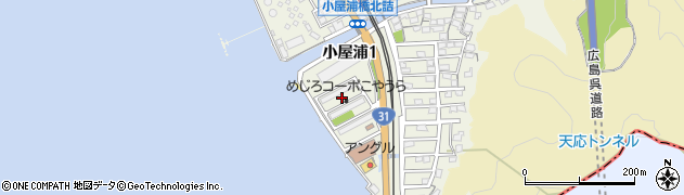 広島県坂町（安芸郡）向田周辺の地図
