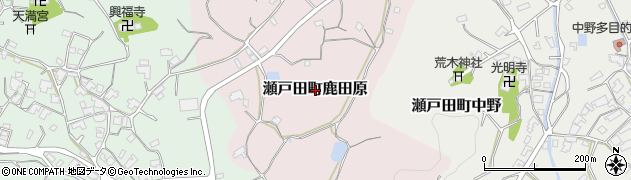 広島県尾道市瀬戸田町鹿田原周辺の地図