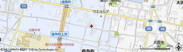 香川県高松市鹿角町155周辺の地図