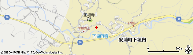 広島県呉市安浦町大字下垣内周辺の地図