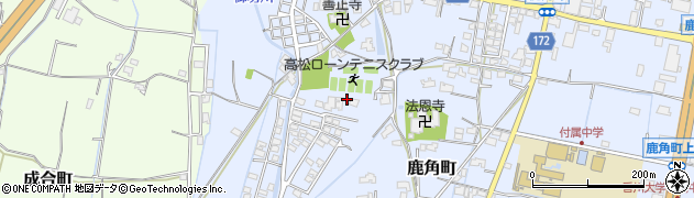 香川県高松市鹿角町722周辺の地図