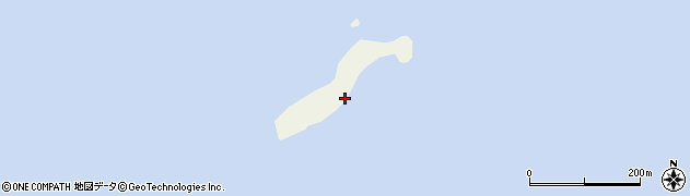 二面島周辺の地図