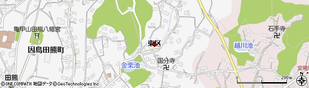 広島県尾道市因島田熊町（東区）周辺の地図