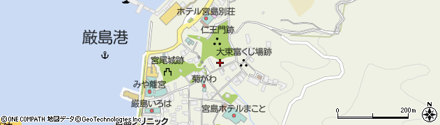 広島県廿日市市宮島町（新町）周辺の地図