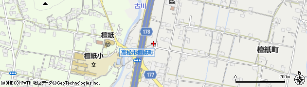 香川県高松市檀紙町866周辺の地図