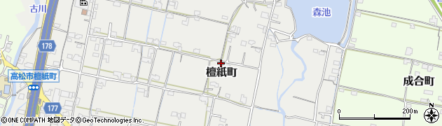 香川県高松市檀紙町1036周辺の地図