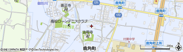香川県高松市鹿角町692周辺の地図