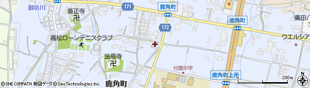 香川県高松市鹿角町374周辺の地図
