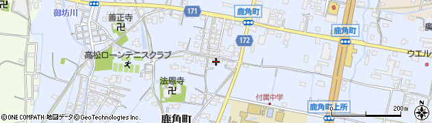 香川県高松市鹿角町380周辺の地図