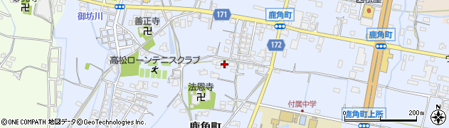 香川県高松市鹿角町686周辺の地図