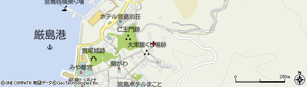 広島県廿日市市宮島町（上西連町）周辺の地図