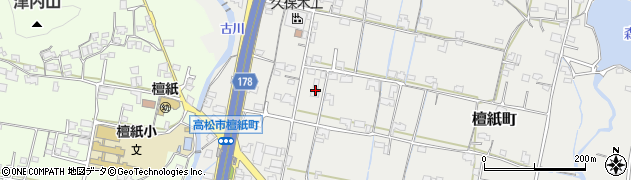 香川県高松市檀紙町874周辺の地図
