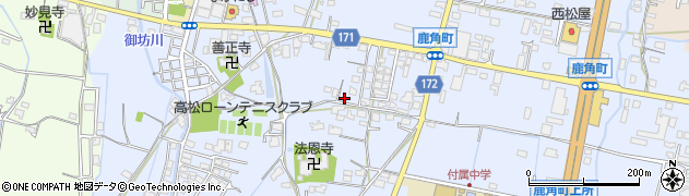 香川県高松市鹿角町847周辺の地図
