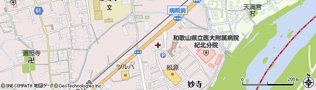 ダイソーパーティハウス妙寺店周辺の地図