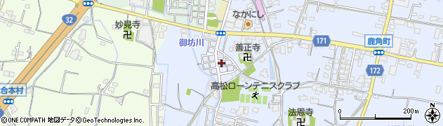 香川県高松市鹿角町802周辺の地図