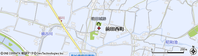 香川県高松市前田西町周辺の地図