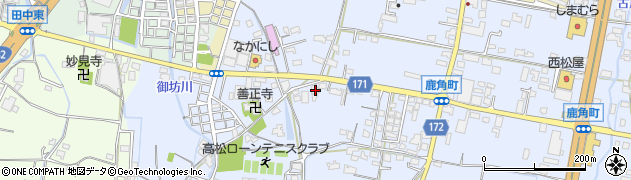 香川県高松市鹿角町837周辺の地図