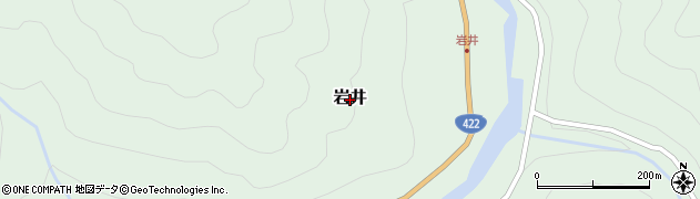 三重県大台町（多気郡）岩井周辺の地図