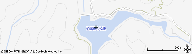 竹原貯水池周辺の地図