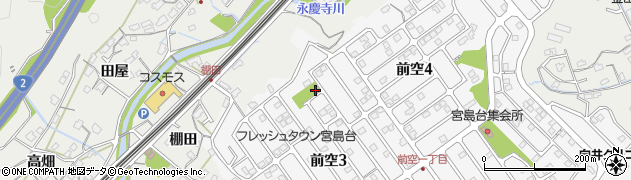 宮島台1号公園周辺の地図