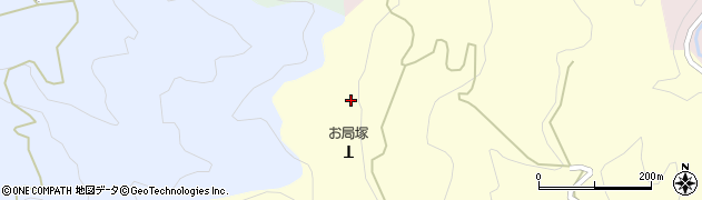 お局塚周辺の地図
