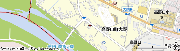 和歌山県橋本市高野口町大野306周辺の地図