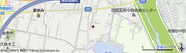香川県高松市檀紙町周辺の地図