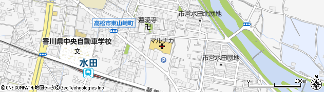 マルナカ水田店周辺の地図