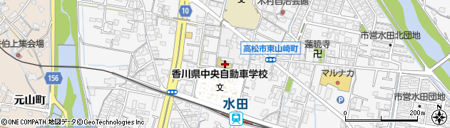 香川県中央自動車学校周辺の地図