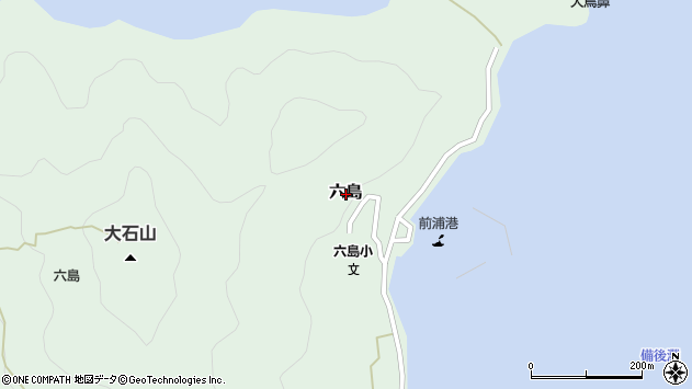 〒714-0038 岡山県笠岡市六島の地図