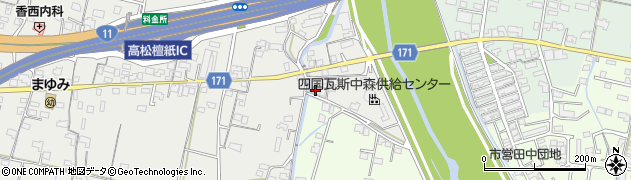 香川県高松市檀紙町1208周辺の地図