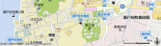 瀬戸田交番周辺の地図