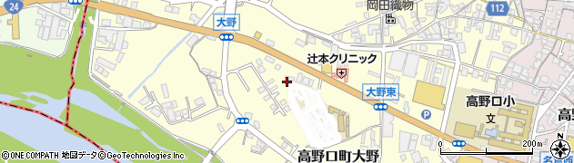 和歌山県橋本市高野口町大野223周辺の地図