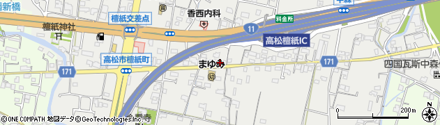 香川県高松市檀紙町1540周辺の地図