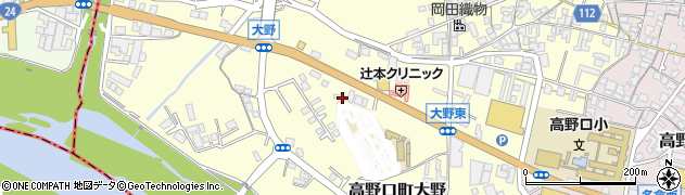 和歌山県橋本市高野口町大野225周辺の地図