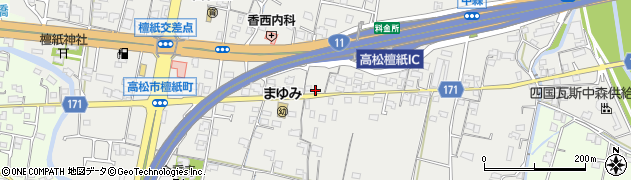 香川県高松市檀紙町1120周辺の地図