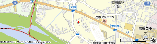 和歌山県橋本市高野口町大野293周辺の地図