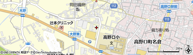 和歌山県橋本市高野口町大野159周辺の地図