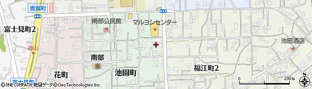 ＥＭたたらクリーニング株式会社　池園店周辺の地図