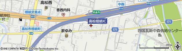 香川県高松市檀紙町1153周辺の地図