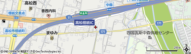香川県高松市檀紙町1150周辺の地図