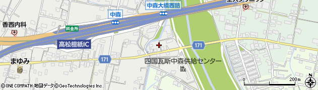 香川県高松市檀紙町1216周辺の地図